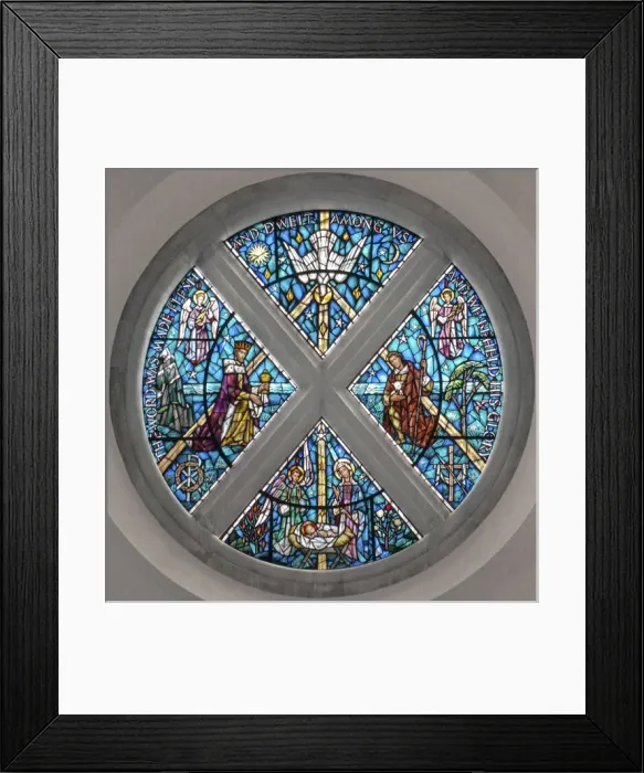 Framed Print : Stained Glass Window Pont Street Framed Print : Stained Glass Window Pont Street