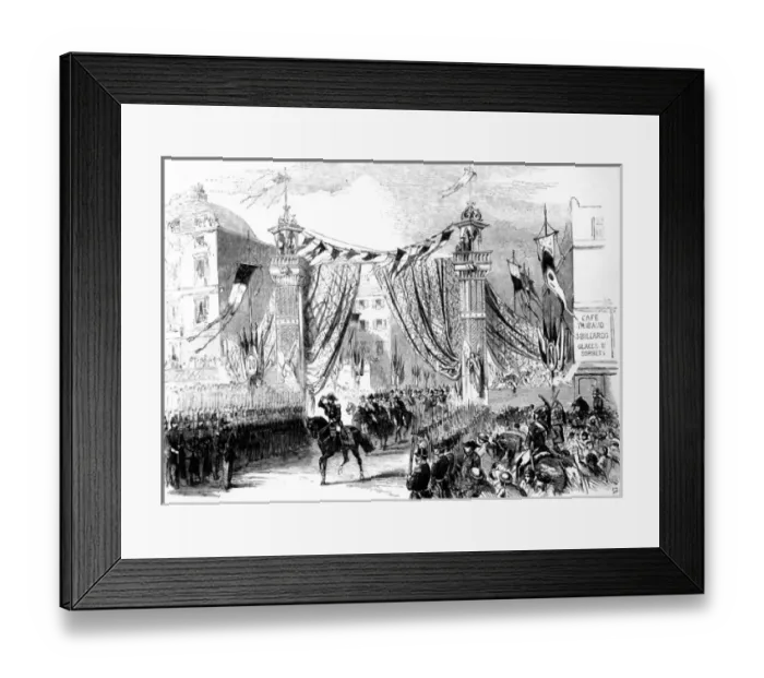 Framed Print : Paris, France - Boulevard de Sebastopol inaugurated Framed Print : Paris, France - Boulevard de Sebastopol inaugurated
