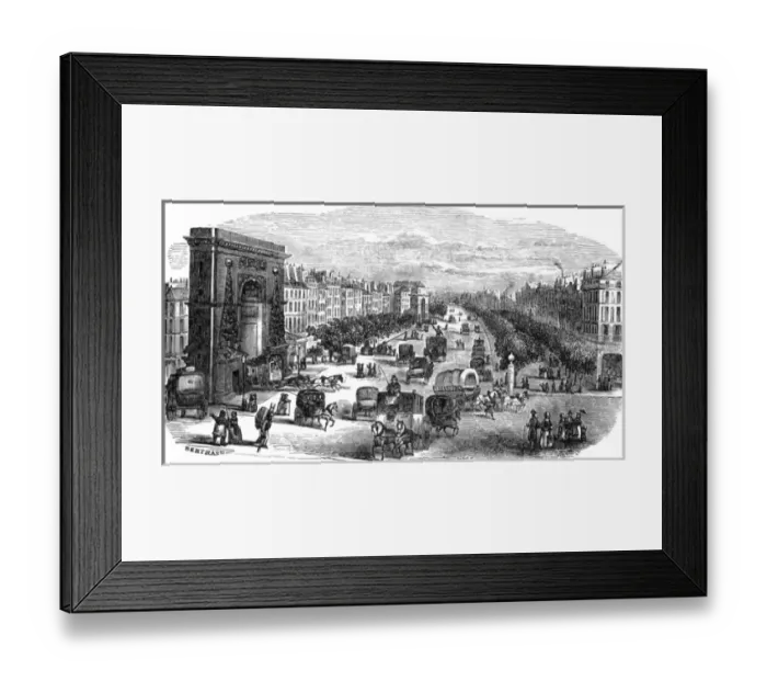 Framed Print : Paris, France - Boulevard Saint-Denis Framed Print : Paris, France - Boulevard Saint-Denis