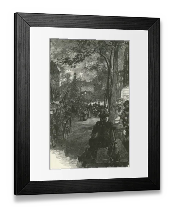 Framed Print : Paris, France - Boulevard des Italiens Framed Print : Paris, France - Boulevard des Italiens