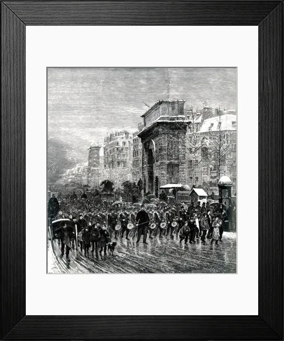 Framed Print : Paris, France - Boulevards - Le Regiment qui Passe Framed Print : Paris, France - Boulevards - Le Regiment qui Passe