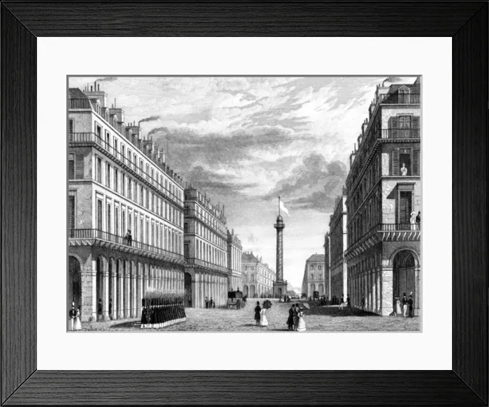 Framed Print : Paris, France - Rue Castiglione et la Place Vendome Framed Print : Paris, France - Rue Castiglione et la Place Vendome