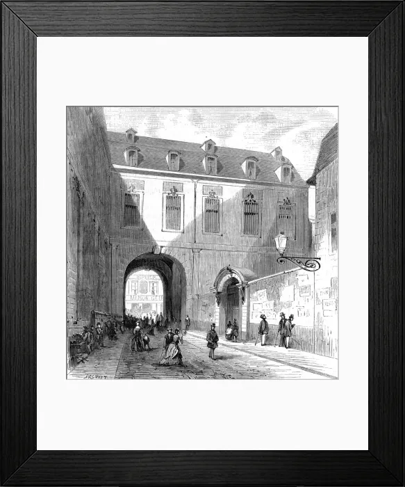 Framed Print : Paris, France - Arcade Colbert Framed Print : Paris, France - Arcade Colbert