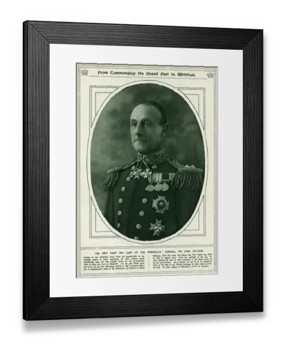Framed Print : Admiral Sir John Jellicoe Framed Print : Admiral Sir John Jellicoe