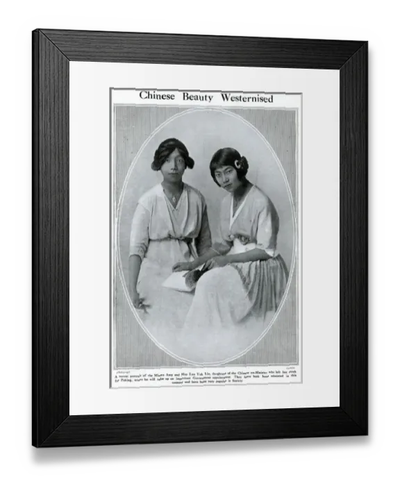 Framed Print : Chinese beauty westernised, 1915 Framed Print : Chinese beauty westernised, 1915