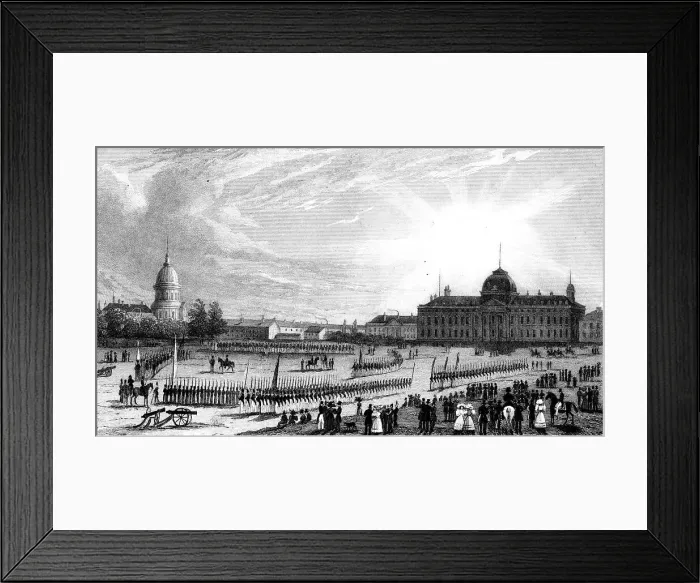 Framed Print : Paris, France - Champs de Mars et Ecole Militaire Framed Print : Paris, France - Champs de Mars et Ecole Militaire
