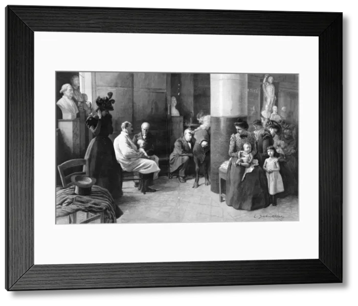 Framed Print : Vaccination session at the Academie de Medicine, Paris Framed Print : Vaccination session at the Academie de Medicine, Paris