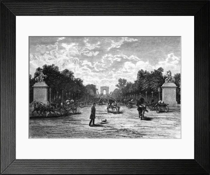 Framed Print : Paris, France - Champs-Elysees Framed Print : Paris, France - Champs-Elysees