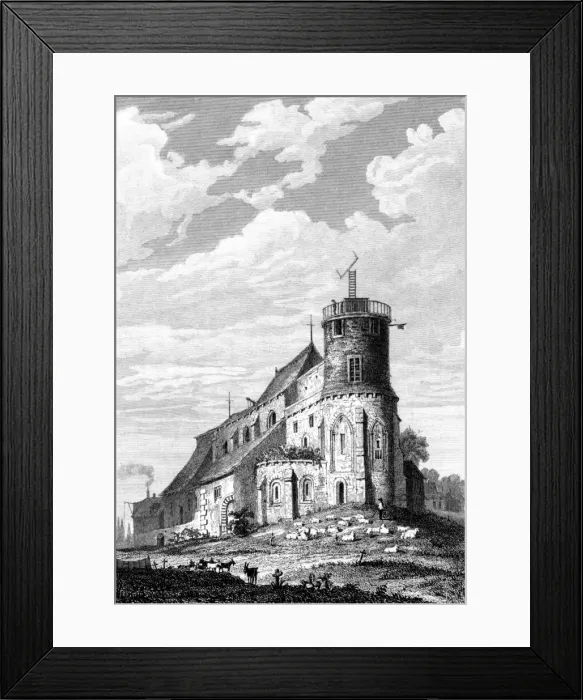 Framed Print : Paris, France - Eglise de Montmartre, with semaphore Framed Print : Paris, France - Eglise de Montmartre, with semaphore