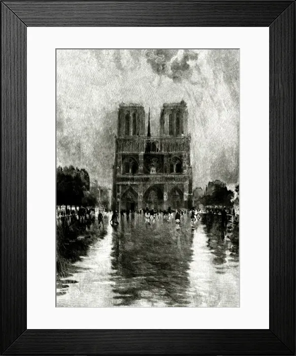 Framed Print : Paris, France - Notre-Dame Framed Print : Paris, France - Notre-Dame
