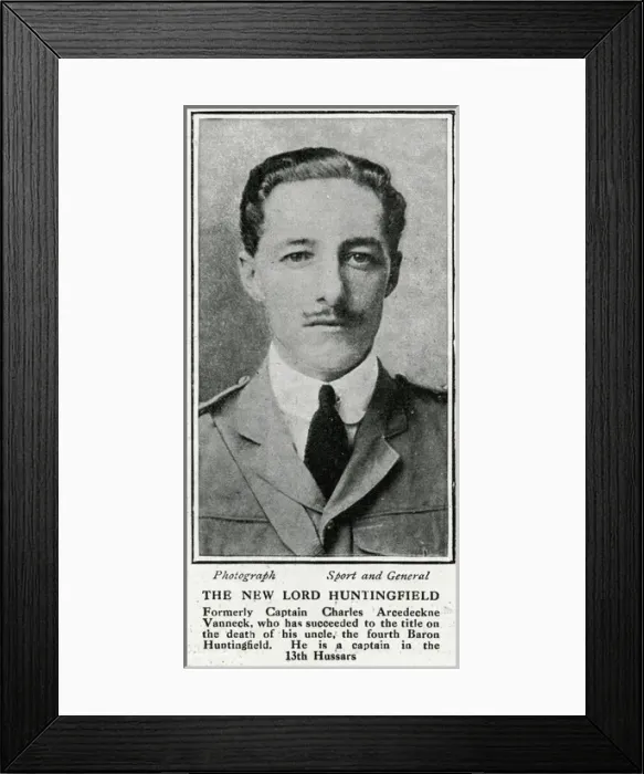 Framed Print : 5th Baron Huntingfield, 1915 Framed Print : 5th Baron Huntingfield, 1915