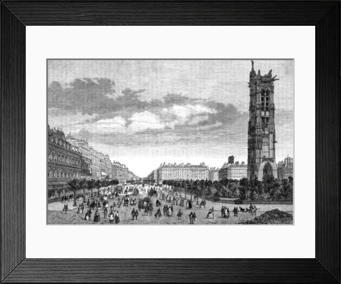 Framed Print : Paris, France - Boulevard Sebastopol Framed Print : Paris, France - Boulevard Sebastopol