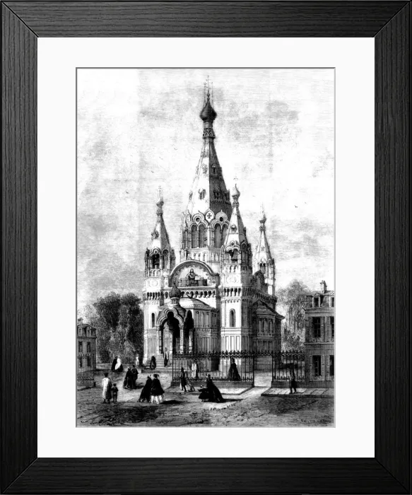 Framed Print : Paris, France - Russian Church opened Framed Print : Paris, France - Russian Church opened