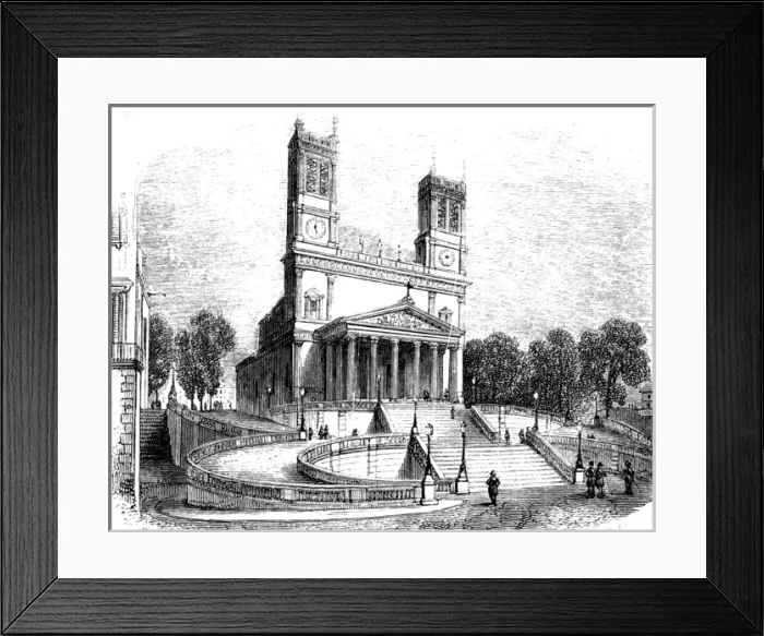 Framed Print : Paris, France - Eglise Saint Vincent de Paul Framed Print : Paris, France - Eglise Saint Vincent de Paul
