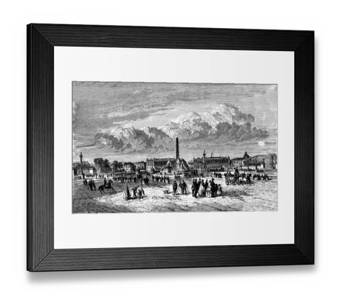 Framed Print : Paris, France - Place de la Concorde Framed Print : Paris, France - Place de la Concorde