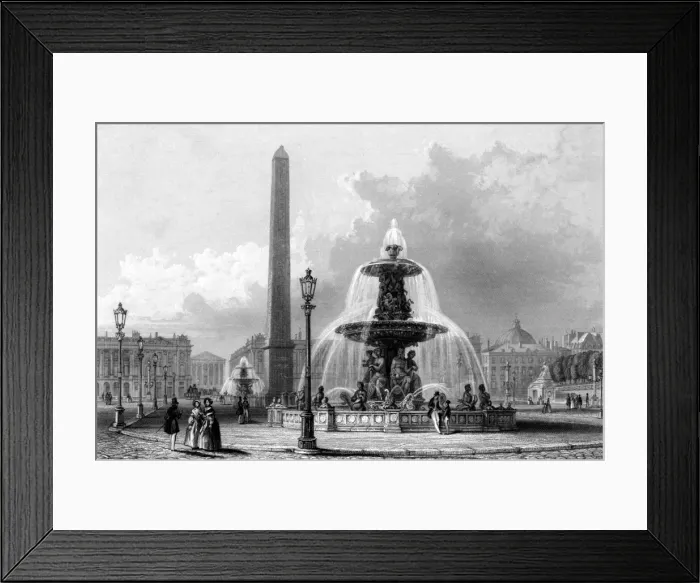 Framed Print : Paris, France - Place de la Concorde Framed Print : Paris, France - Place de la Concorde