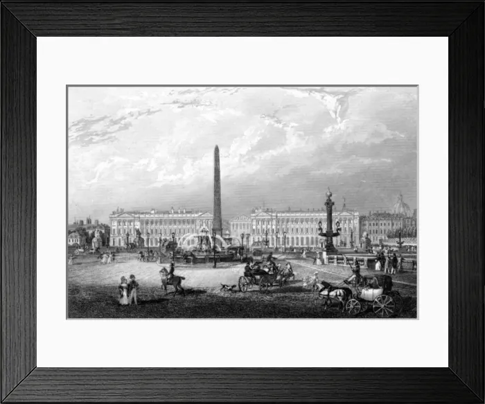 Framed Print : Paris, France - Place de la Concorde Framed Print : Paris, France - Place de la Concorde