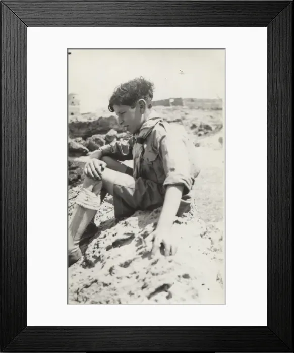 Framed Print : Turkish boy scout, Cyprus Framed Print : Turkish boy scout, Cyprus