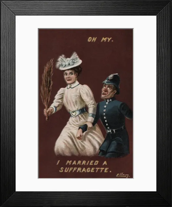 Framed Print : I Married a Suffragette - Oh My Framed Print : I Married a Suffragette - Oh My
