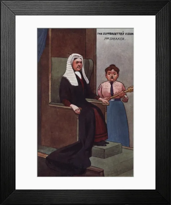 Framed Print : Suffragette Vision - Mrs Speaker Framed Print : Suffragette Vision - Mrs Speaker