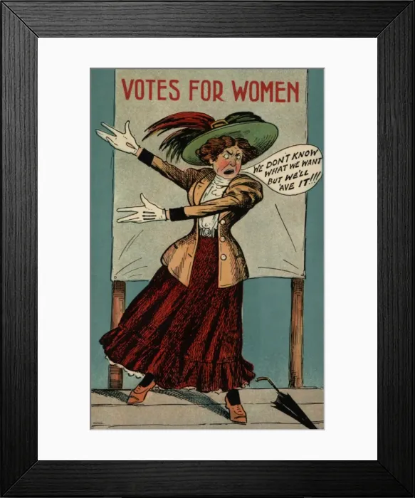 Framed Print : Suffragette Votes for Women Meeting Framed Print : Suffragette Votes for Women Meeting