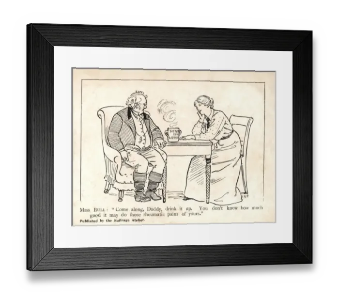 Framed Print : Come along Daddy, drink it up Framed Print : Come along Daddy, drink it up