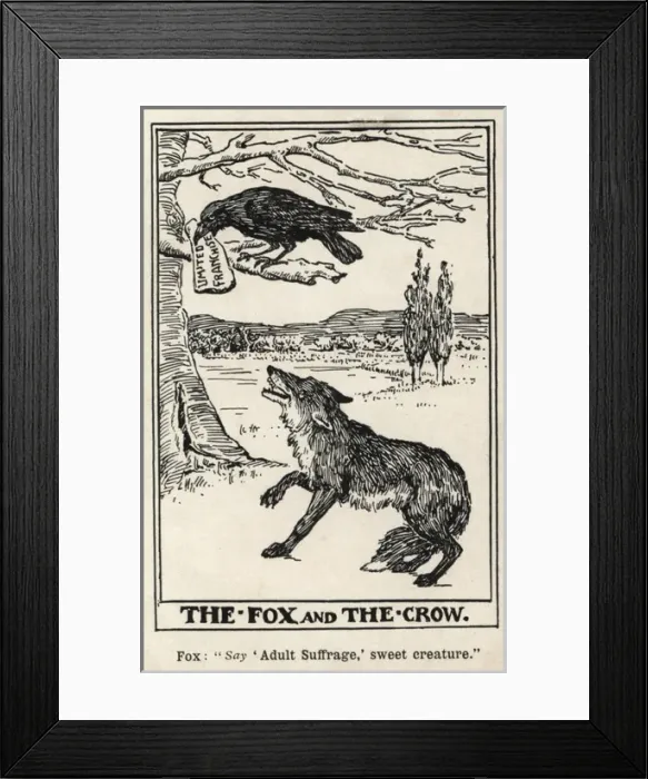 Framed Print : The Fox and the crow Framed Print : The Fox and the crow