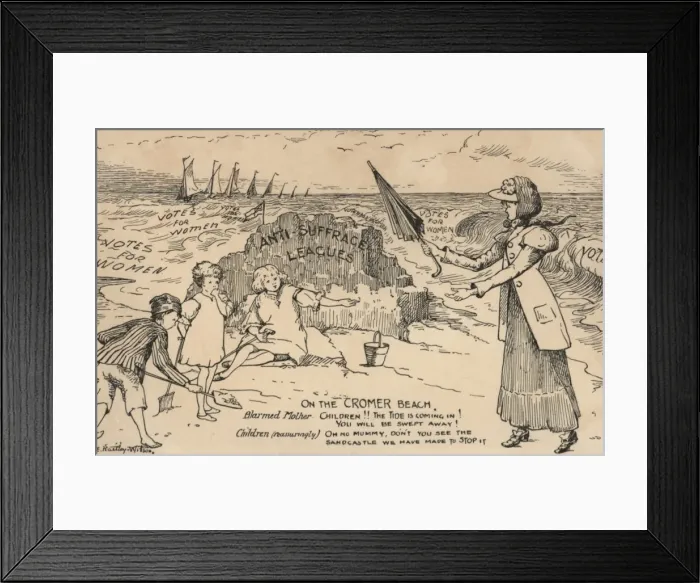 Framed Print : On the Cromer Beach Framed Print : On the Cromer Beach