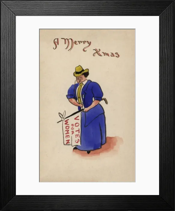 Framed Print : Formidable looking Suffragette Framed Print : Formidable looking Suffragette
