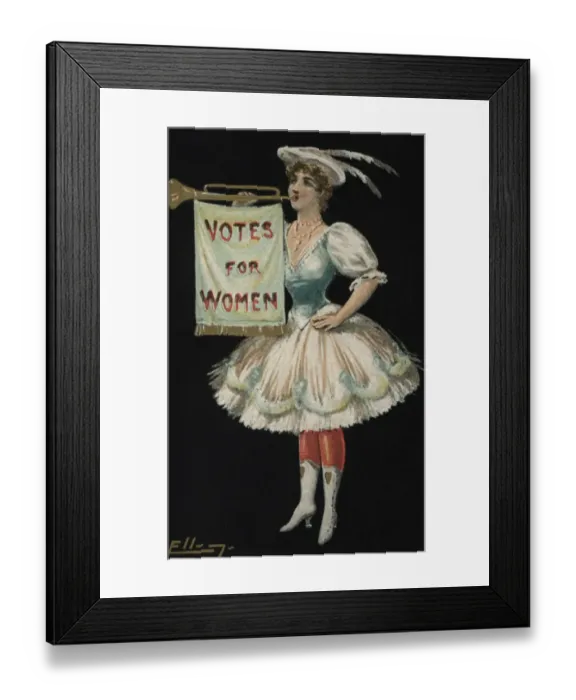 Framed Print : Suffragette and Bugle Framed Print : Suffragette and Bugle