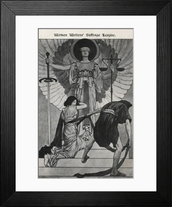 Framed Print : Suffragette Women Writers Suffrage league Framed Print : Suffragette Women Writers Suffrage league
