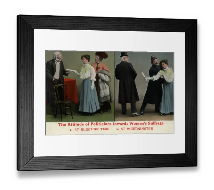 Framed Print : Suffragette Attitude of Politicians Framed Print : Suffragette Attitude of Politicians