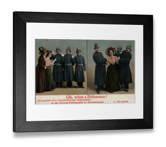 Framed Print : Suffragette Deputation to Parliament Result Framed Print : Suffragette Deputation to Parliament Result