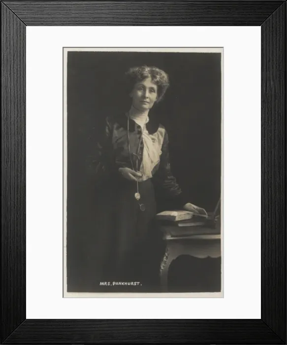 Framed Print : Emmeline Pankhurst Founder W. S. P. U Framed Print : Emmeline Pankhurst Founder W. S. P. U