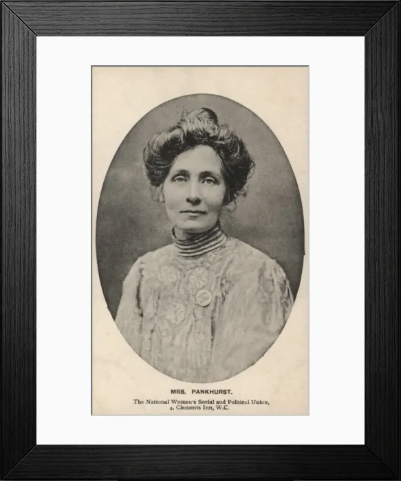 Framed Print : Emmeline Pankhurst Founder W. S. P. U Framed Print : Emmeline Pankhurst Founder W. S. P. U