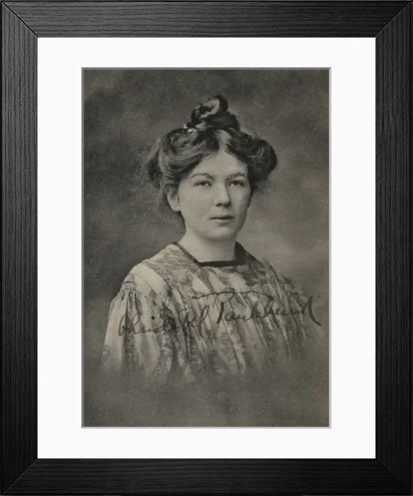 Framed Print : Christabel Pankhurst Framed Print : Christabel Pankhurst