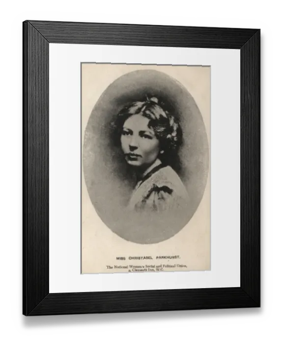 Framed Print : Christabel Pankhurst Framed Print : Christabel Pankhurst