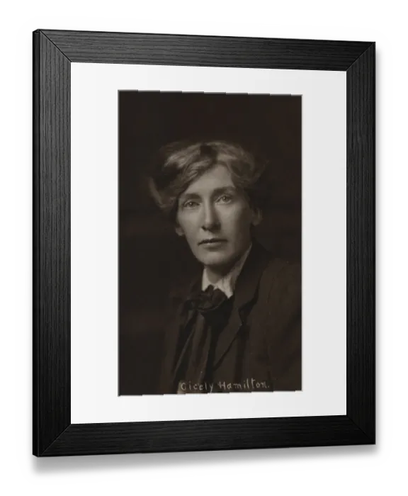 Framed Print : Cicely Hamilton Suffragette and Writer Framed Print : Cicely Hamilton Suffragette and Writer