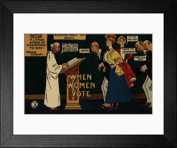 Framed Print : When Women Vote Weddings Framed Print : When Women Vote Weddings