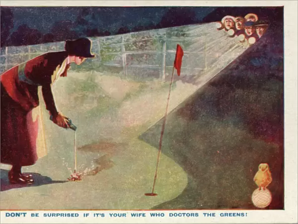 Suffragette Militant Attack on Golf Course