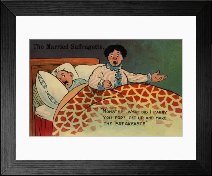 Framed Print : Bossy Married Suffragette Framed Print : Bossy Married Suffragette
