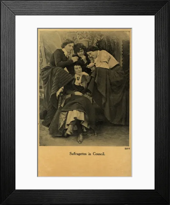 Framed Print : Suffragettes in Council Framed Print : Suffragettes in Council