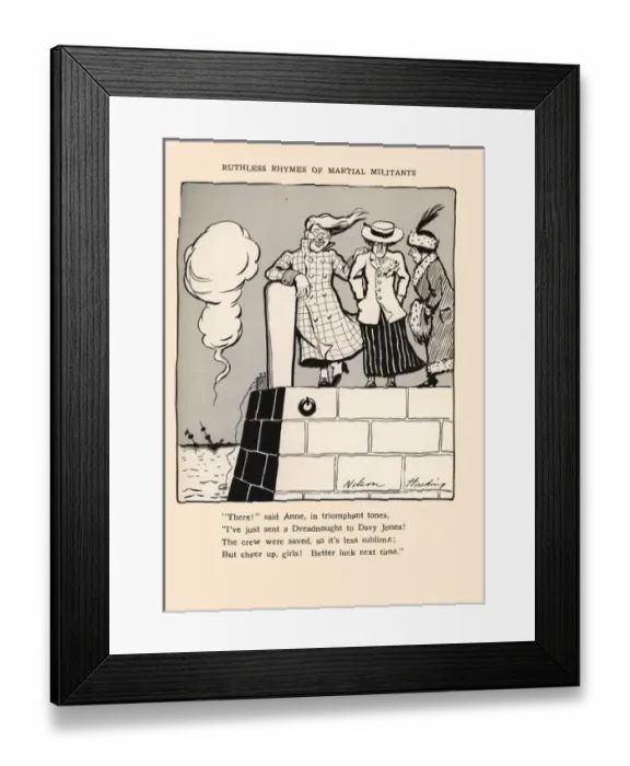 Framed Print : Suffragette Ruthless Rhymes of Martial Militants Framed Print : Suffragette Ruthless Rhymes of Martial Militants