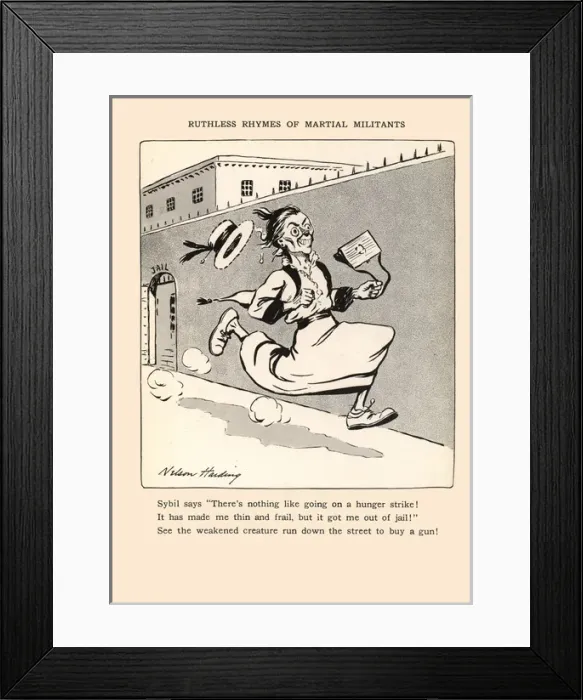 Framed Print : Suffragette Ruthless Rhymes of Martial Militants Framed Print : Suffragette Ruthless Rhymes of Martial Militants