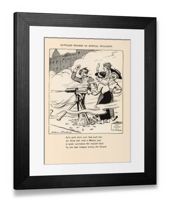 Framed Print : Suffragette Ruthless Rhymes of Martial Militants Framed Print : Suffragette Ruthless Rhymes of Martial Militants