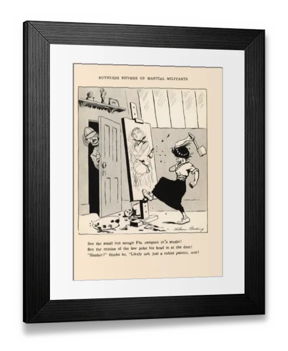 Framed Print : Suffragette Ruthless Rhymes of Martial Militants Framed Print : Suffragette Ruthless Rhymes of Martial Militants