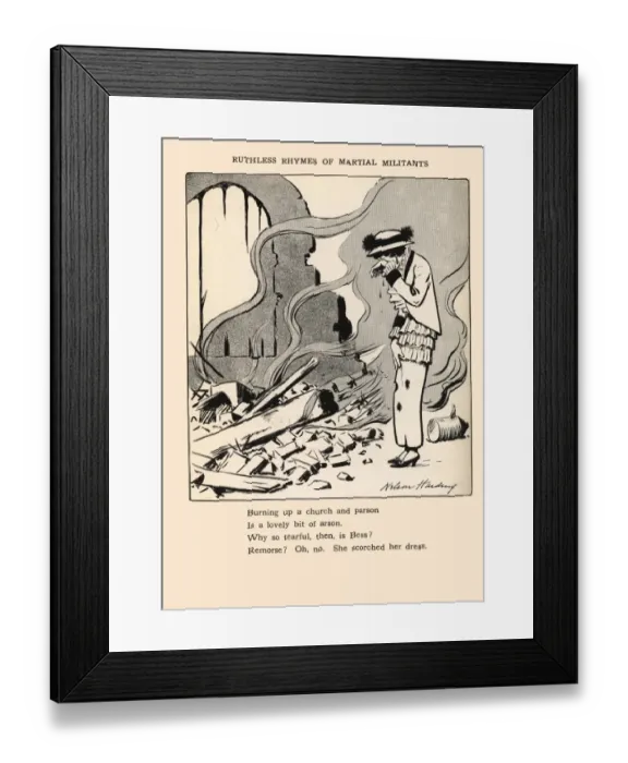 Framed Print : Suffragette Ruthless Rhymes of Martial Militants Framed Print : Suffragette Ruthless Rhymes of Martial Militants