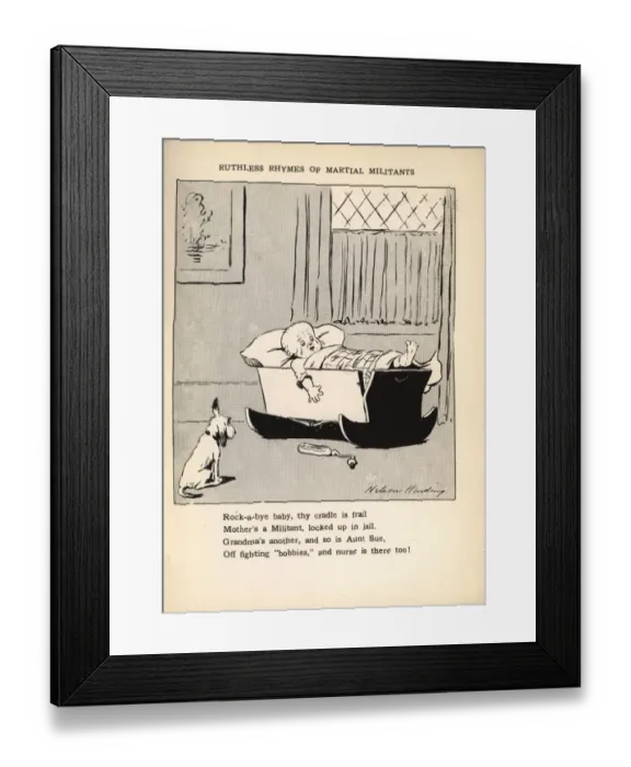 Framed Print : Suffragette Ruthless Rhymes of Martial Militants Framed Print : Suffragette Ruthless Rhymes of Martial Militants