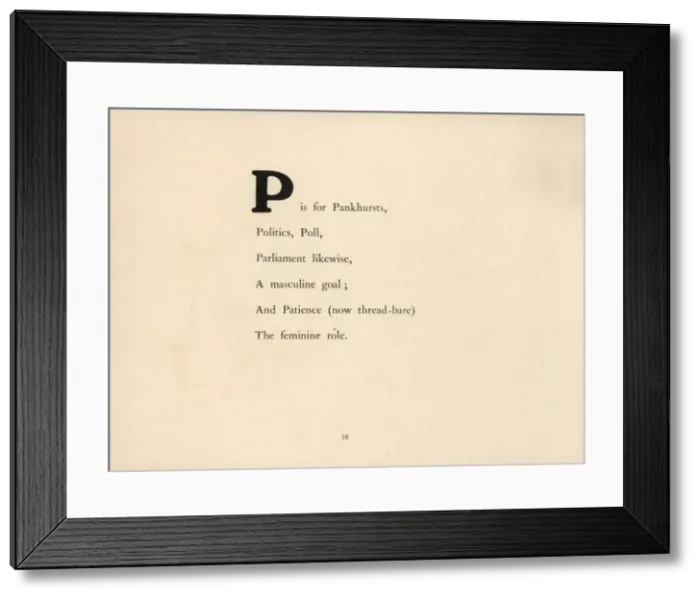 Framed Print : A. B. C of Politics for Women Politicians Framed Print : A. B. C of Politics for Women Politicians