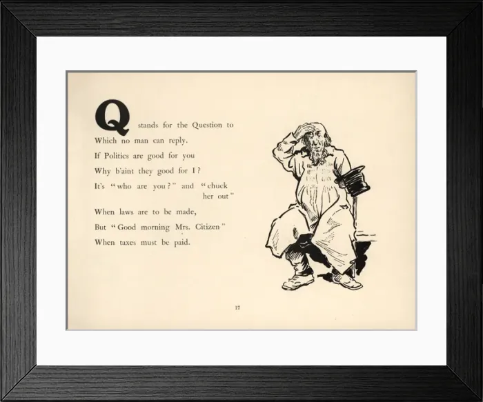 Framed Print : A. B. C of Politics for Women Politicians Framed Print : A. B. C of Politics for Women Politicians